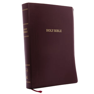 KJV HOLY BIBLE: SUPER GIANT PRINT WITH 43,000 CROSS REFERENCES, BURGUNDY LEATHER-LOOK, RED LETTER, COMFORT PRINT: KING JAMES VERSION
