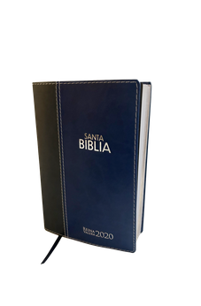 Image of Biblia RVR 2020 Letra Grande Azul Símil Piel