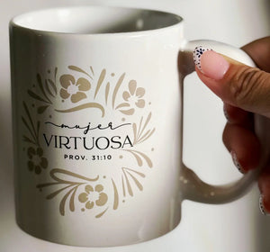 Taza Minimalista Mujer Virtuosa
