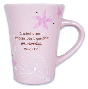 Taza Mensajes de Bendicion Ora la Oracion Trae Paz