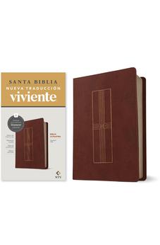 Biblia NTV Ultrafina con Filament Café Símil Piel