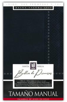 Biblia RVR 1960 de Promesas Tamaño Manual Edición Negro Imitación Piel