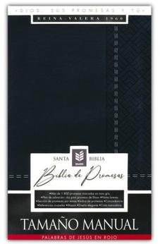 Biblia RVR 1960 de Promesas Tamaño Manual Edición Negro Imitación Piel con Índice