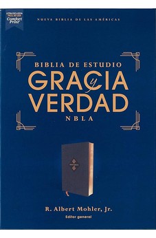 Image of Biblia NBLA de Estudio Gracia y Verdad Piel Azul Marino Interior a dos Colores con Índice