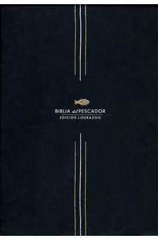 Biblia RVR 1960 del Pescador Edición Liderazgo Negro Piel Fabricada