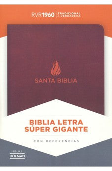 Image of Biblia RVR 1960 Letra Súper Gigante Marrón Piel Fabricada