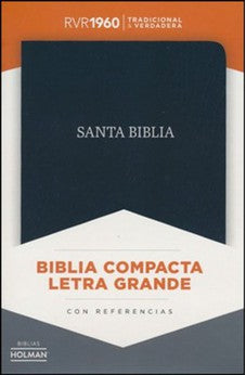 Biblia RVR 1960 Compacta Negro Piel Fabricada