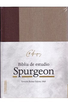 Biblia RVR 1960 de Estudio Spurgeon Marrón Claro Tela