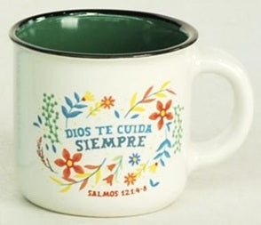 Taza Pequeña 3OZ. Colección Pequeñas Bendiciones. Dios te Cuida Siempre