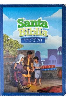 Image of Biblia RVR 2020 para Niños Azul Vinilo con Cierre