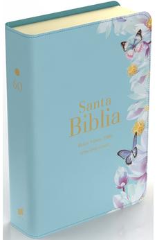 Image of Biblia RVR 1960 Letra Súper Gigante Símil Piel Azul Clara