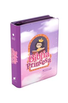 Image of Biblia RVR 1960 Compacta para Niñas Princesa Vinilo con Cierre