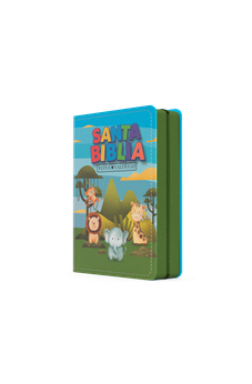 Image of Biblia RVR 1960 Bolsillo para Niños Animales Vinilo con Cierre