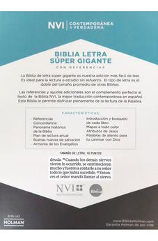 Image of Biblia NVI Letra Súper Gigante Marrón con Solapa y Iman con Cierre