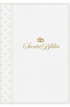 Biblia NTV Manual Letra Grande con Filament Símil Piel Blanco Índice Letra Roja