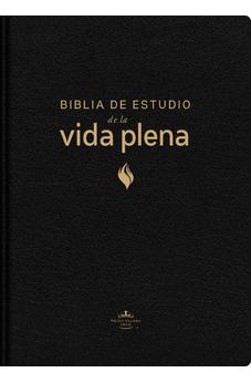 Biblia RVR 1960 de Estudio de la Vida Plena Piel Fabricada Negro