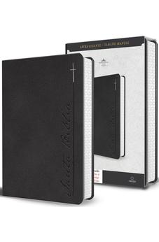 Biblia RVR 1960 Letra Gigante Gris Símil Piel
