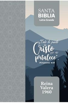 Biblia RVR 1960 Letra Grande Tamaño Manual Filipenses 4:13 con Cierre e Índice