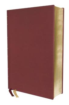 Image of Biblia RVR de Estudio Trasfondo Cultural Piel Rojo Vino Interior a Color Comfort Print
