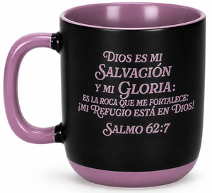 Taza 12 OZ. Colección Luz en el Camino. Dios es mi Salvación