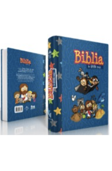 Biblia RVR 1960 para Niños Letra Grande 10 puntos Tapa Dura Azul