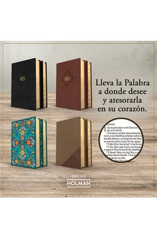 Image of Biblia RVR 1960 Letra Grande Tamaño Manual Duotono Café Símil Piel