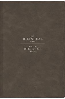 Image of Biblia ESV/NBLA Bilingüe Piel Gris