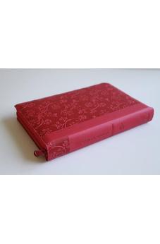 Image of Biblia RVR 1960 Letra Gigante Tamaño Manual Símil Piel Rosada Cierre Índice