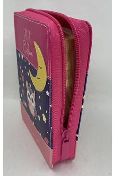 Image of Biblia RVR 1960 Bolsillo Fucsia Lila Rosa Símil Piel con Cierre