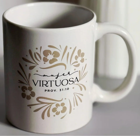 Image of Taza Minimalista Mujer Virtuosa