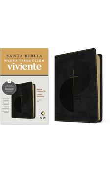 Biblia NTV Compacta Letra Gigante con Filament Símil Piel Gris Letra Roja
