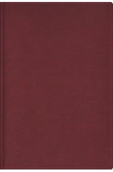 Image of Biblia RVR de Estudio Trasfondo Cultural Piel Rojo Vino Interior a Color Comfort Print