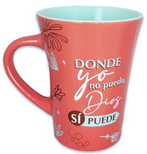 Taza Mensajes de Bendicion Donde yo no Puedo Dios si Puede