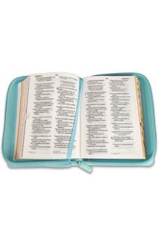 Biblia RVR 1960 para Niños mi Gran Viaje Turquesa Símil Piel con Índice y Cierre