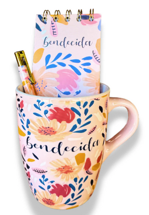 Taza Notepad Set - Bendecida