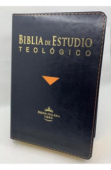 Image of Biblia RVR 1960 de Estudio Teologico Tamaño Personal Negro Símil Piel con Índice