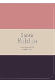 Image of Biblia RVR 1960 Compacta Letra Grande 11 puntos Símil Piel Melon Beige Granate Oscuro