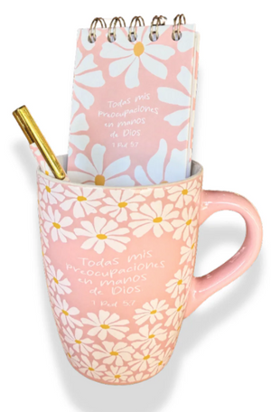 Taza Notepad Set - En Manos de Dios