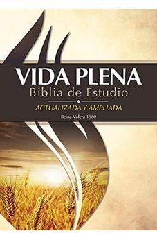 Biblia RVR 1960 de Estudio Vida Plena Tapa Dura con Índice