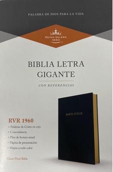 Biblia RVR 1960 Letra Gigante Piel Imitación Negro