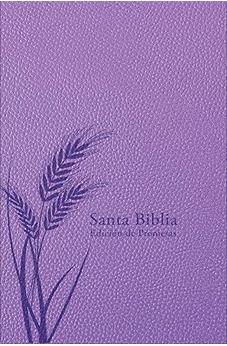 Biblia RVR 1960 de Promesas Tamaño Manual lavanda Imitación Piel con Índice con Cierre