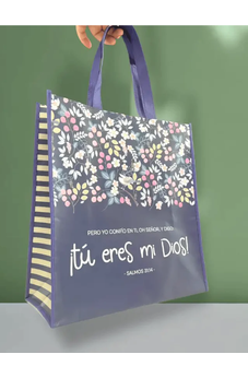 Bolsa Tote Bag Grande a Todo Color Tú Eres Mi Dios