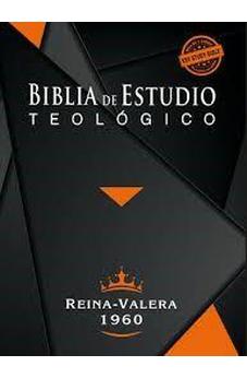 Biblia RVR 1960 de Estudio Teologico Piel Fabricada Negro con Índice