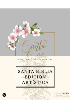 Biblia NBLA Artística Tapa Dura Tela Canto con Diseño Letra Roja