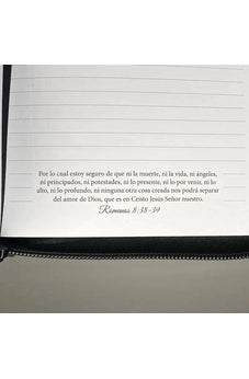 Image of Libreta Imitación Piel Negro con Cierre Esfuérzate