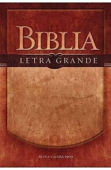 Biblia RVR 1909 Letra Grande Piel Negra