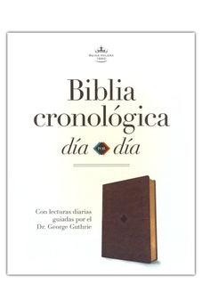 Image of Biblia RVR 1960 Cronologica Día por Día Marron Símil Piel