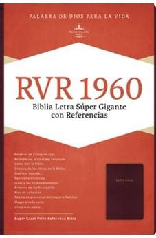Biblia RVR 1960 Letra Súper Gigante Borgoña Imitación Piel