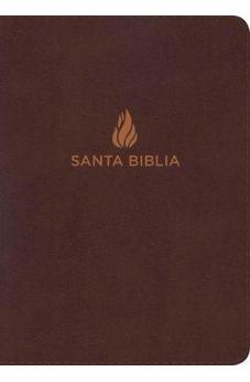 Biblia NVI Compacta Letra Grande Marrón Piel Fabricada