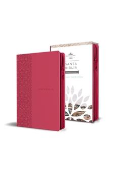 Biblia RVR 1960 Letra Grande Tamaño Manual Fuscia con Cierre